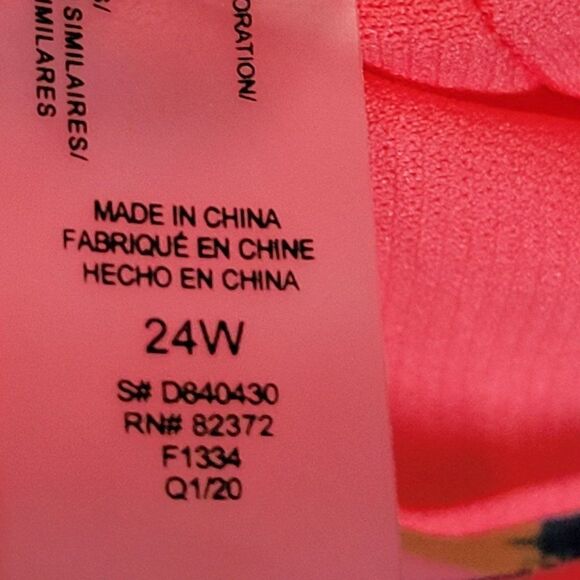 Raisins Curve Atlantic Tankini Swim Top Women Size 24W Multicolor Swimsuit NWT - Picture 11 of 13